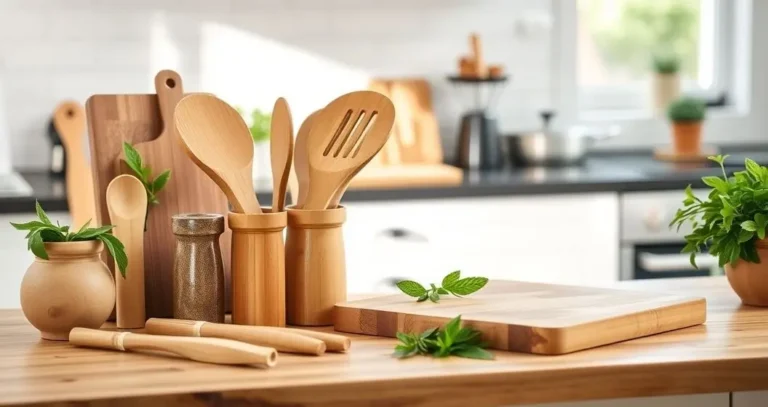 bambu utensilios cozinha