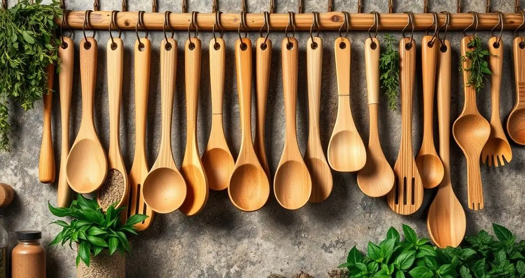 Bambu utensilios cozinha Bambu utensilios cozinha
