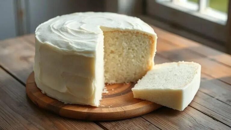bolo branco simples