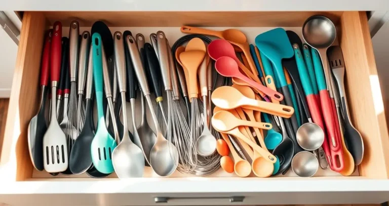 como organizar os utensilios de cozinha