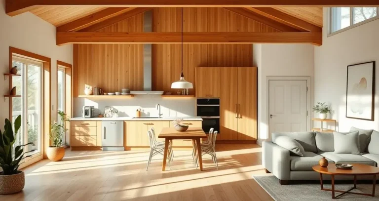 cozinha americana com sala simples