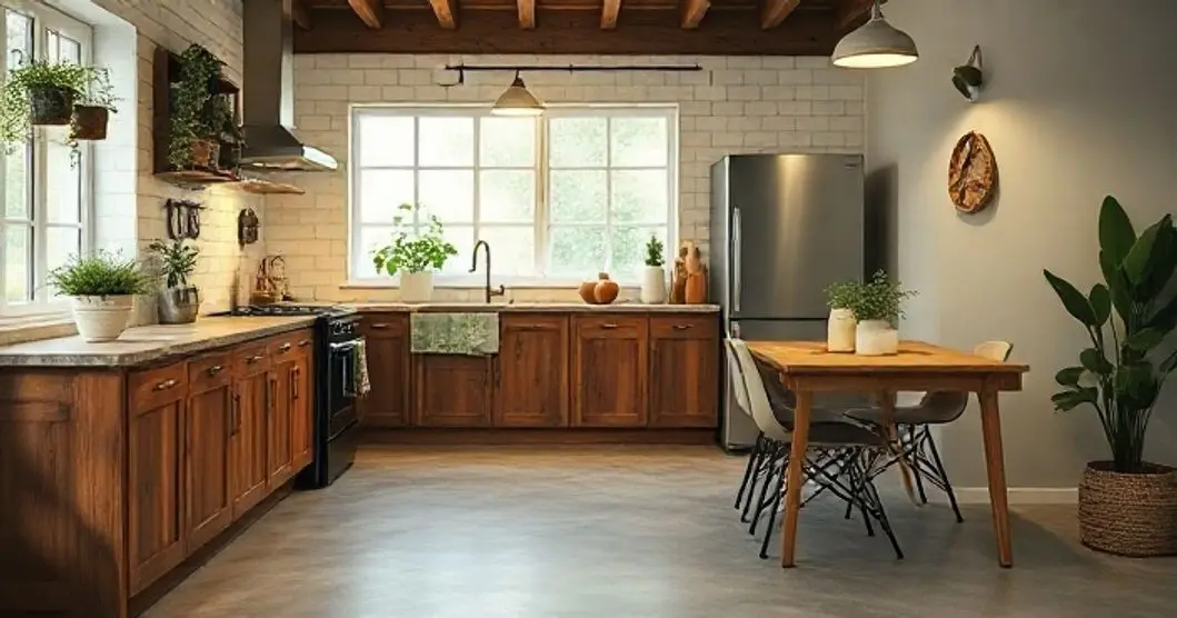 Cozinha com porcelanato