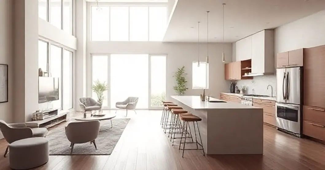 Cozinha com sala