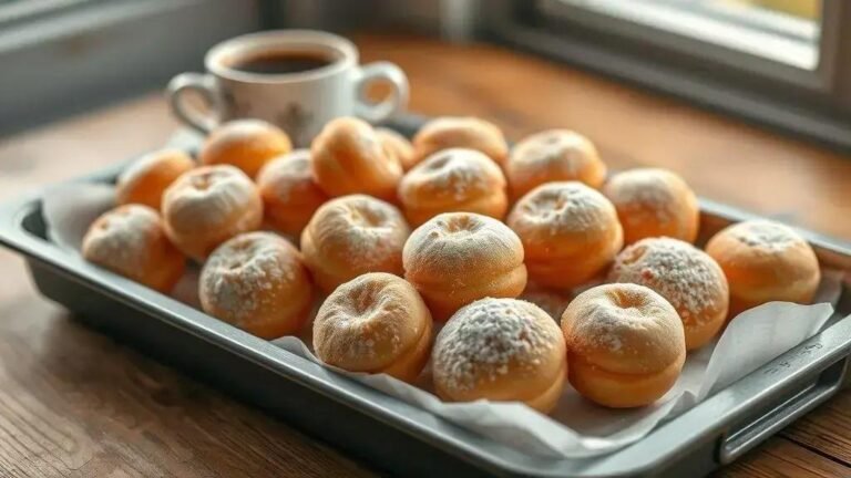 massa de mini donuts