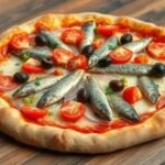 Pizza caseira de sardinha