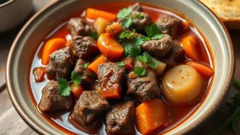 Receita de carne estufada
