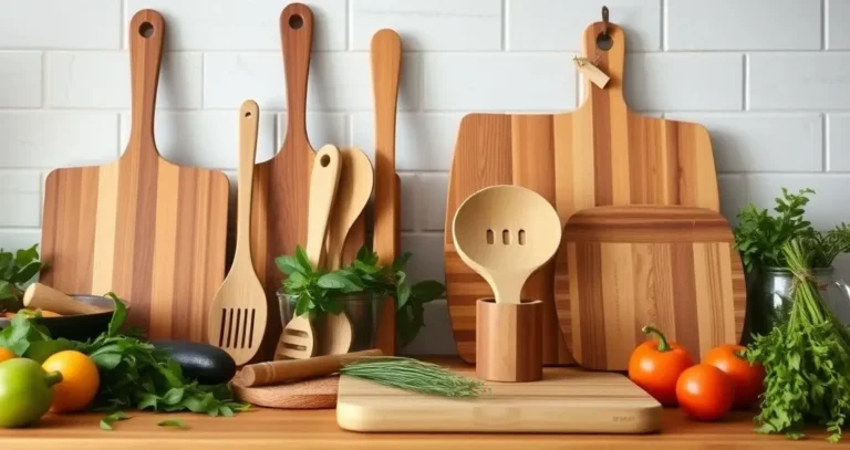 utensilios cozinha bambu