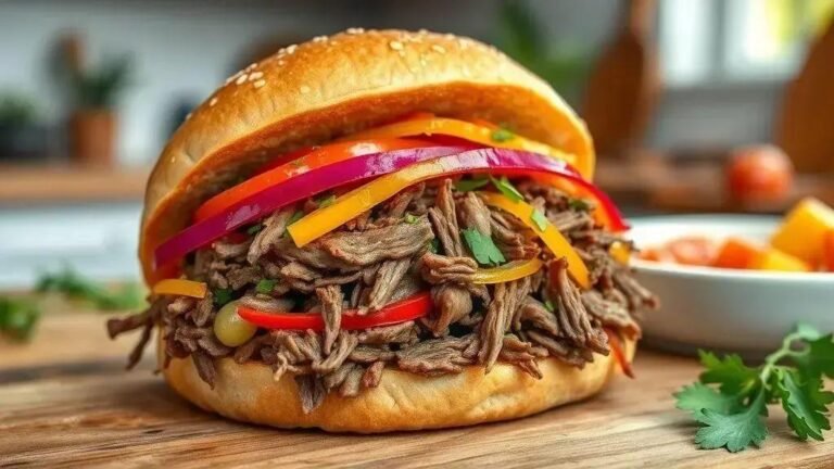 Carne louca fatiada