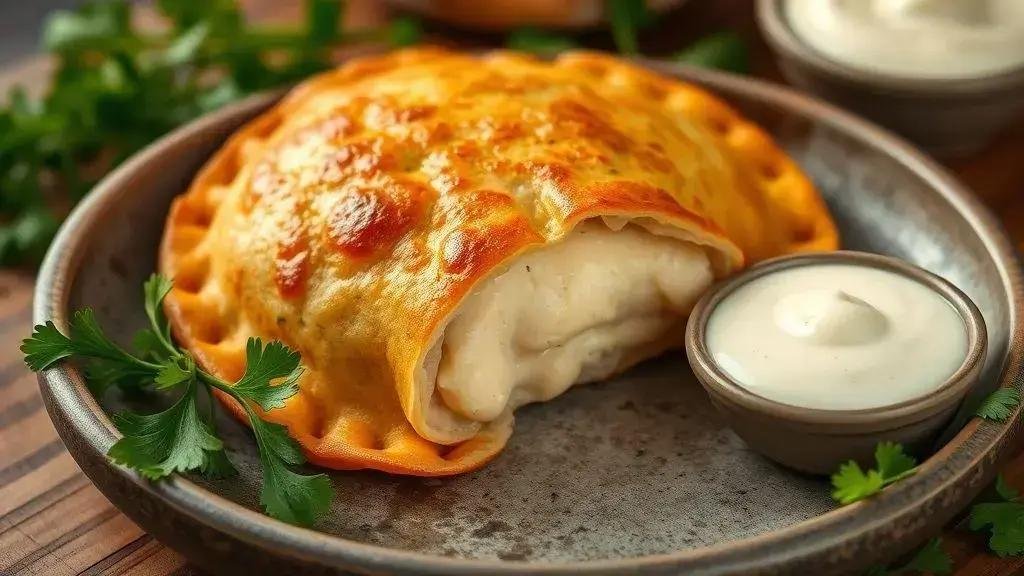 Pastel de forno com creme de leite