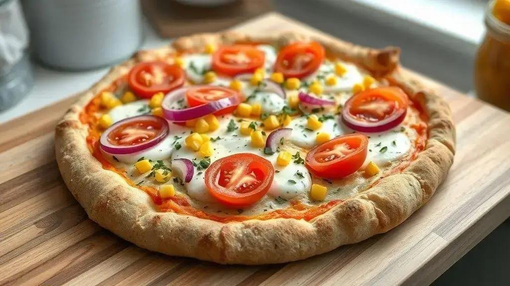 Pizza fitness com aveia