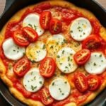 pizza low carb de frigideira