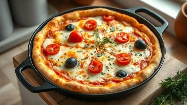 Receita de jantar rápido e fácil de pizza