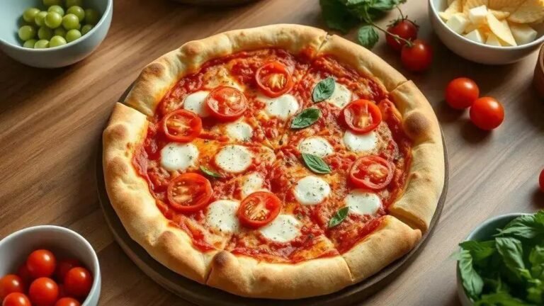 Receita de pizza feita em casa