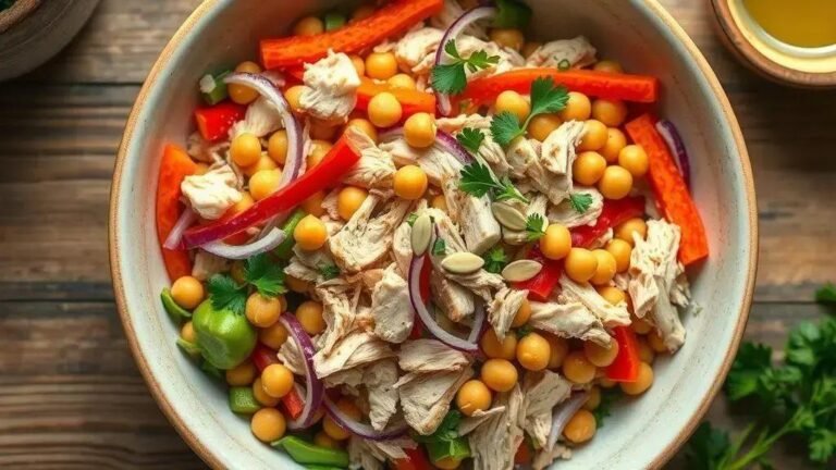 salada proteica de frango