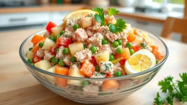 Salada russa com atum