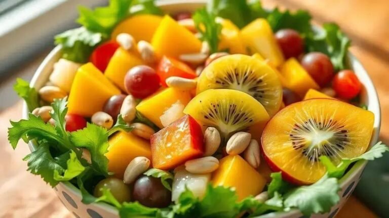 Salada tropical com frutas