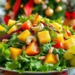 salada tropical para o Natal
