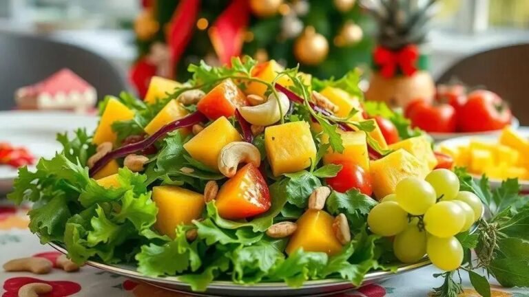 salada tropical para o Natal