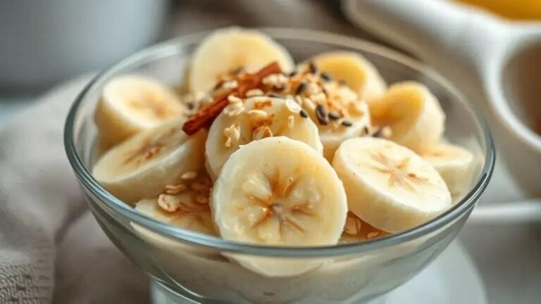 Sobremesa de banana rápida
