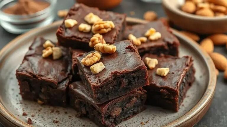 Sobremesa de brownie