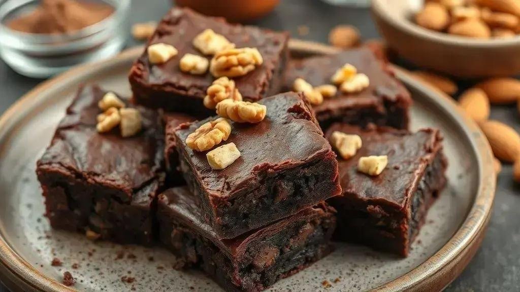 Sobremesa de brownie