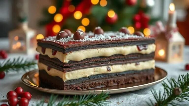 sobremesa de chocolate para o natal