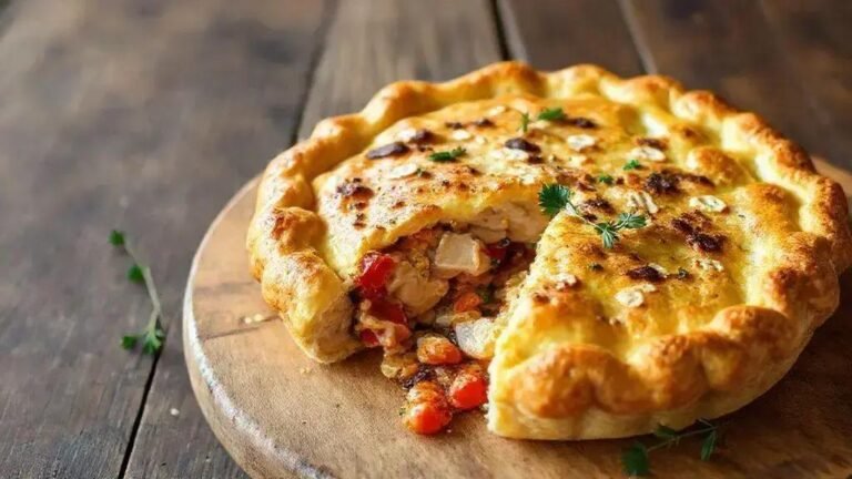 Torta low carb de frango