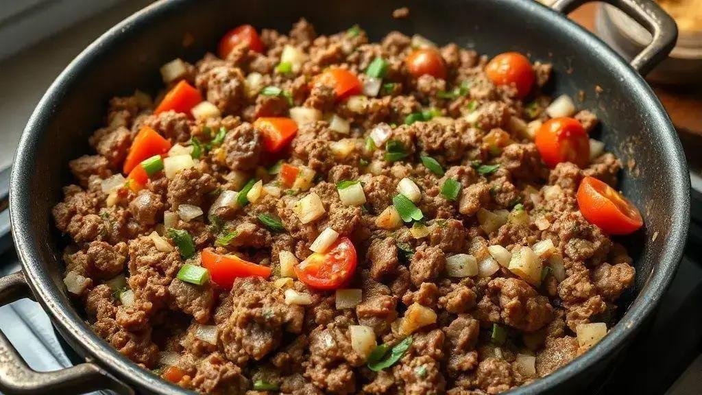 carne moída refogada