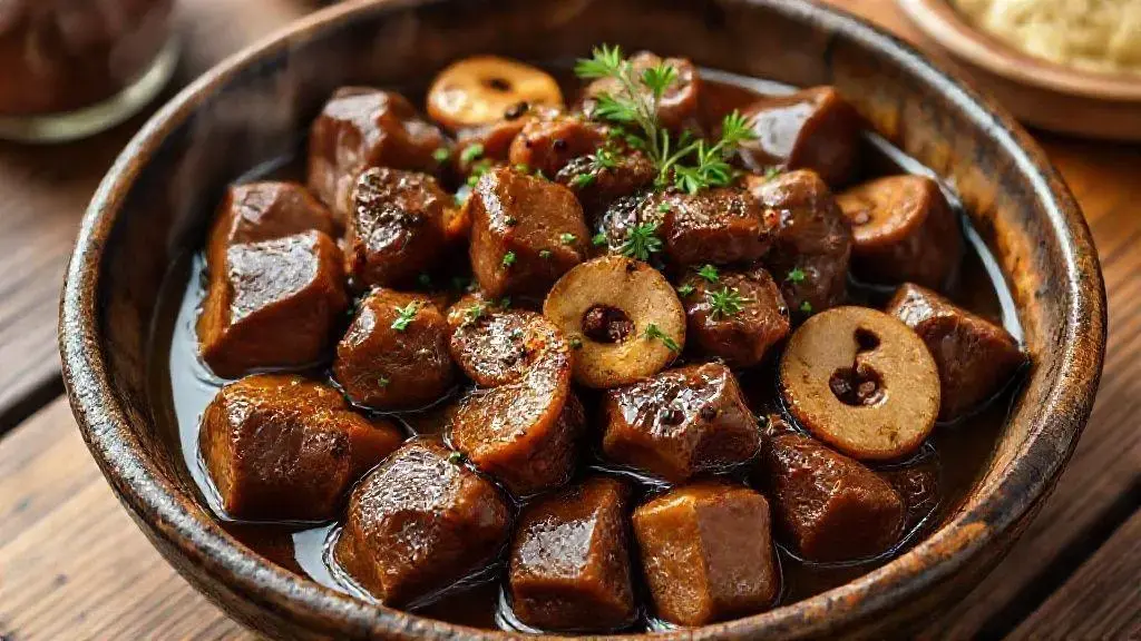 Carne no molho madeira