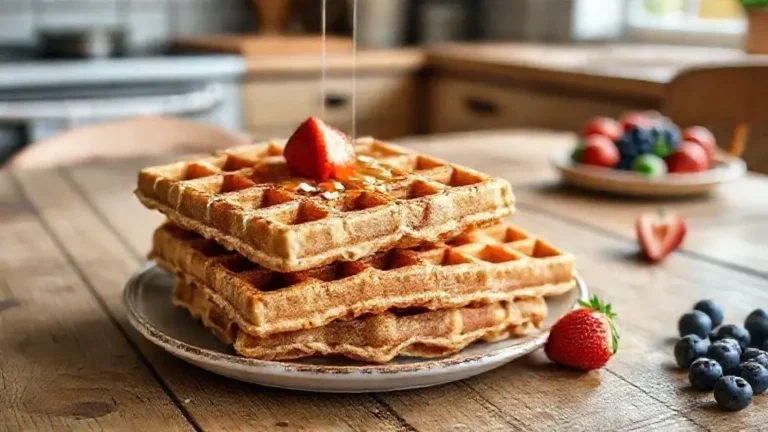 Massa de waffle