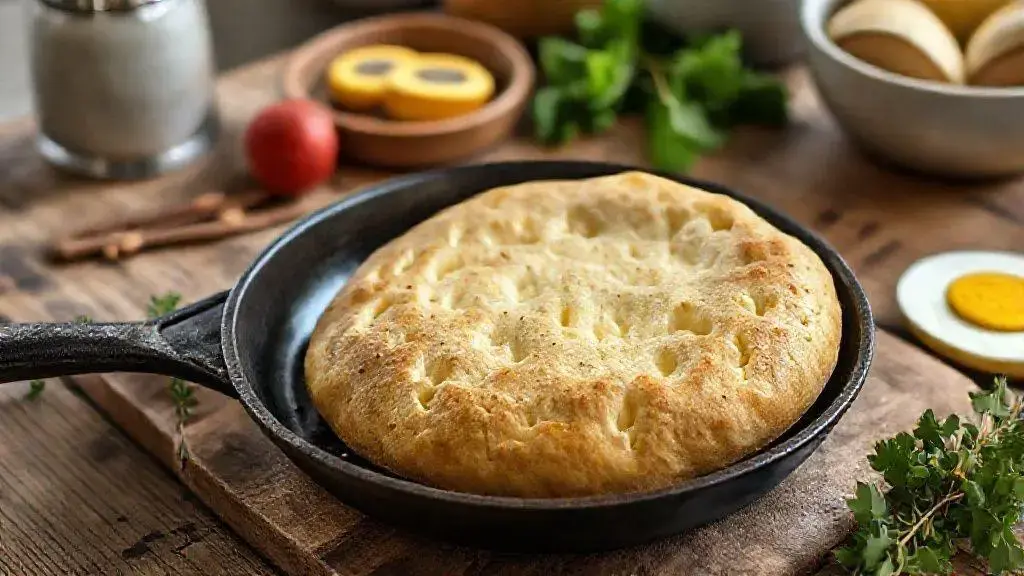 pão low carb de frigideira