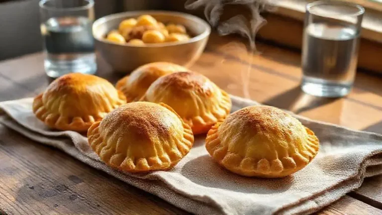 pastel de massa cozida com água