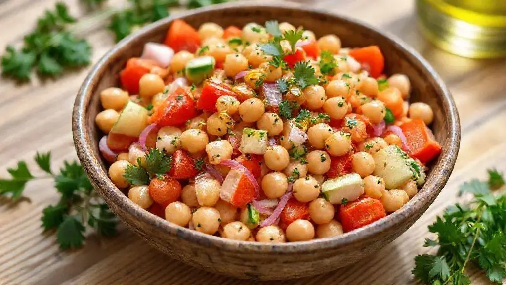 Salada grão de bico