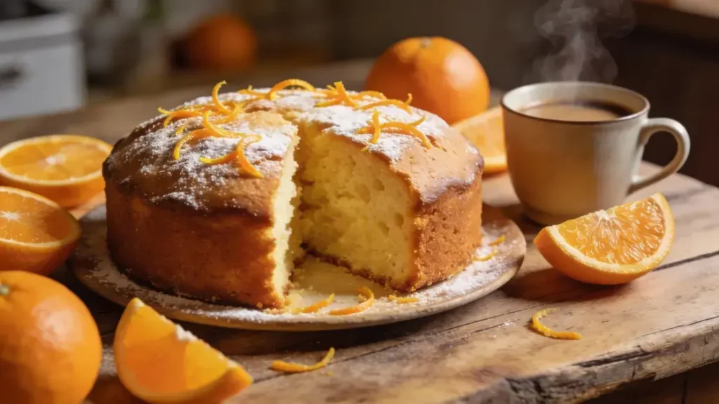 Bolo de laranja simples fofinho