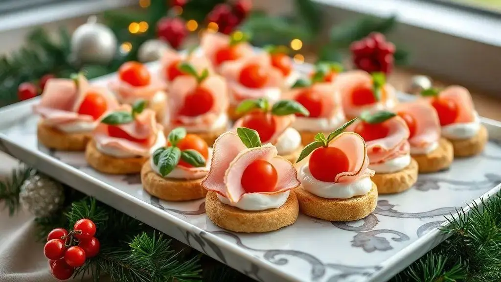 Canapés natalinos