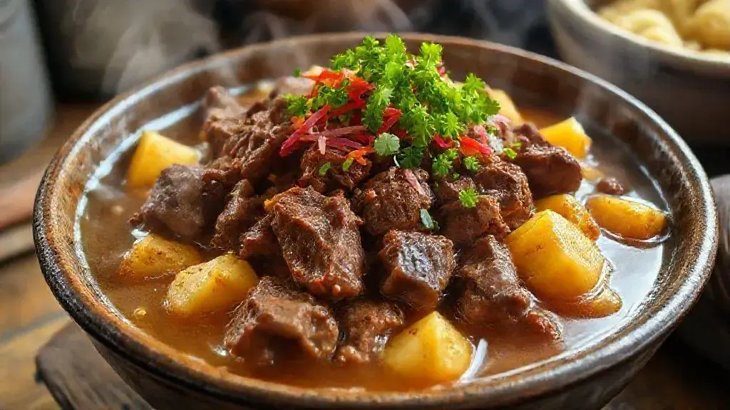 Carne seca com mandioca