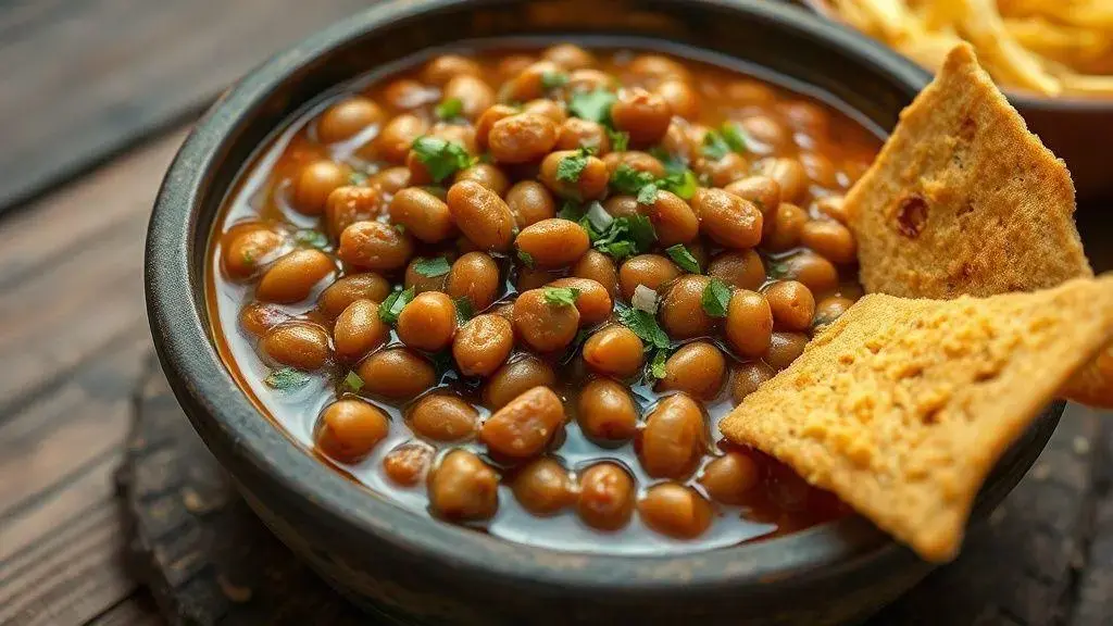 Feijão de corda com farofa