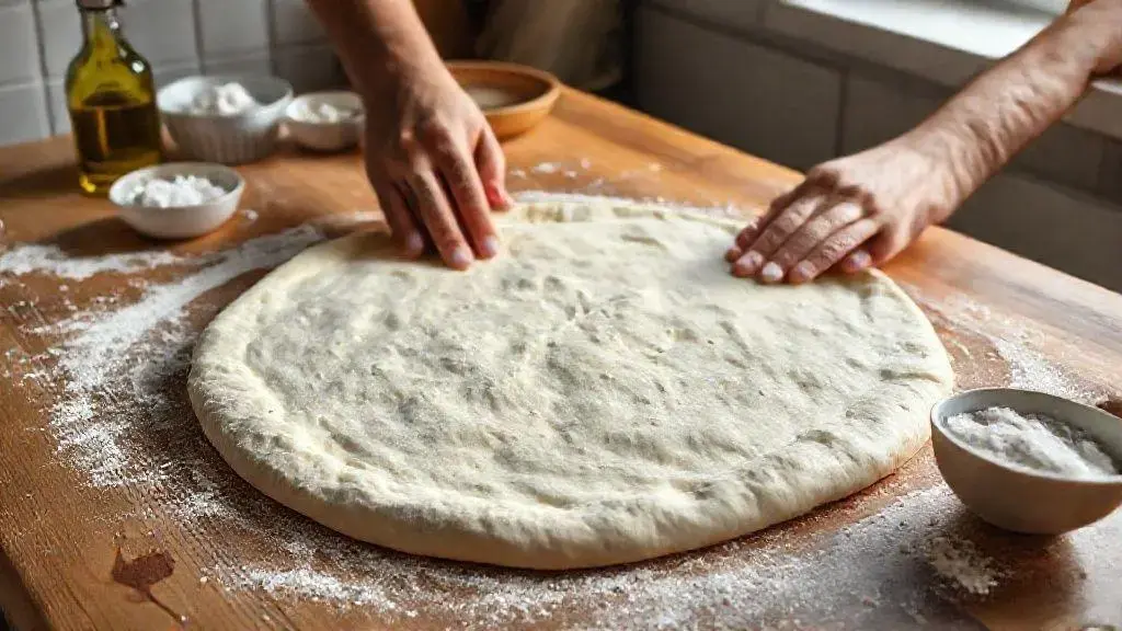 massa de pizza simples