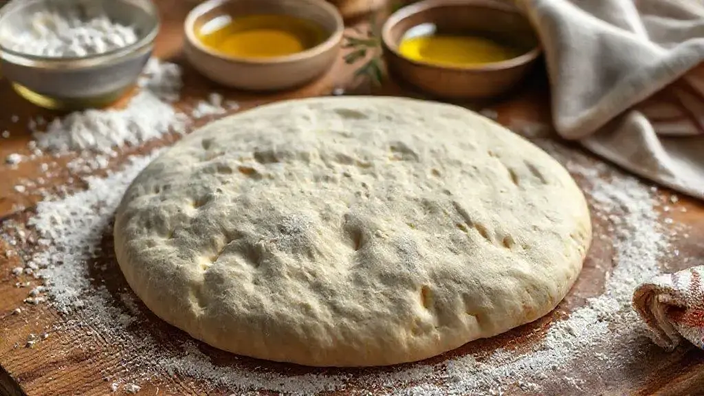 massa de pizza simples