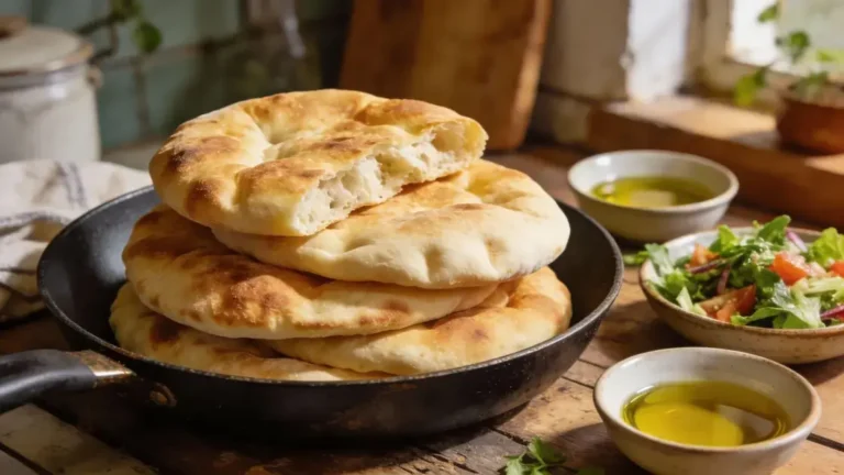 Pão pita de frigideira