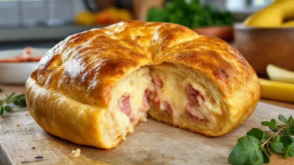 Pastel de massa grossa