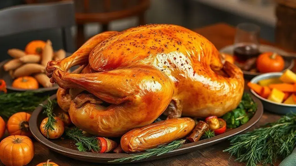 Peru assado tradicional