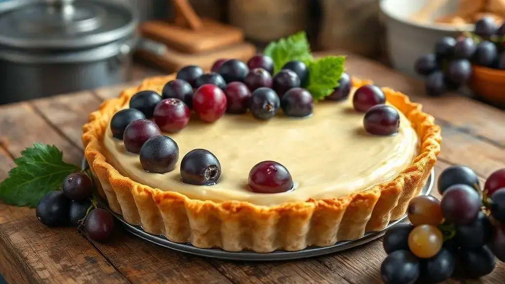 Receita de torta de uva