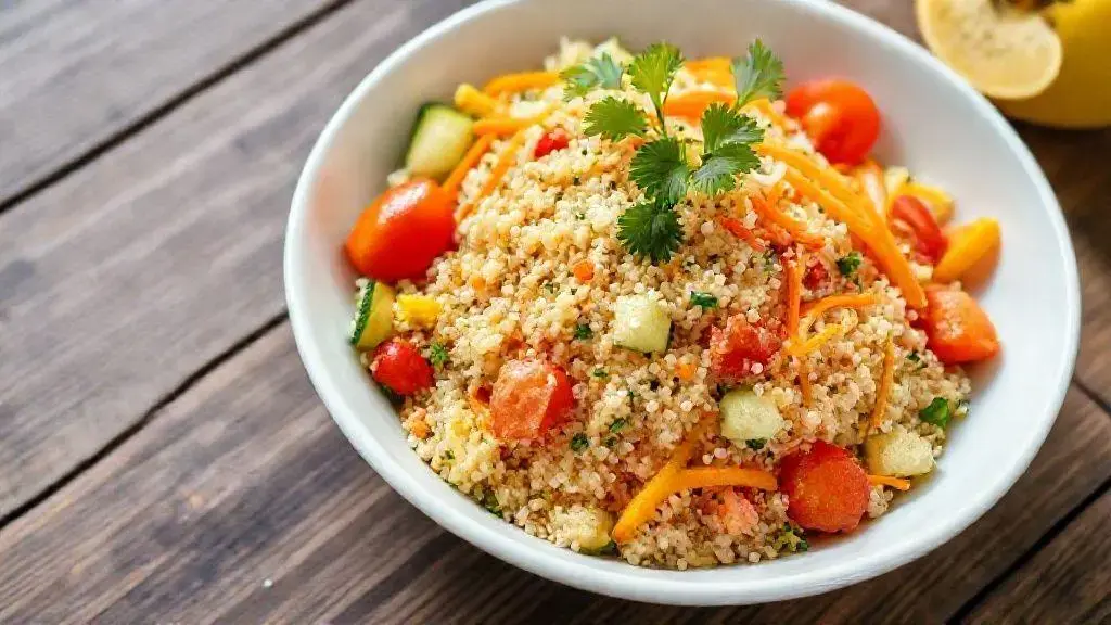 Salada com quinoa