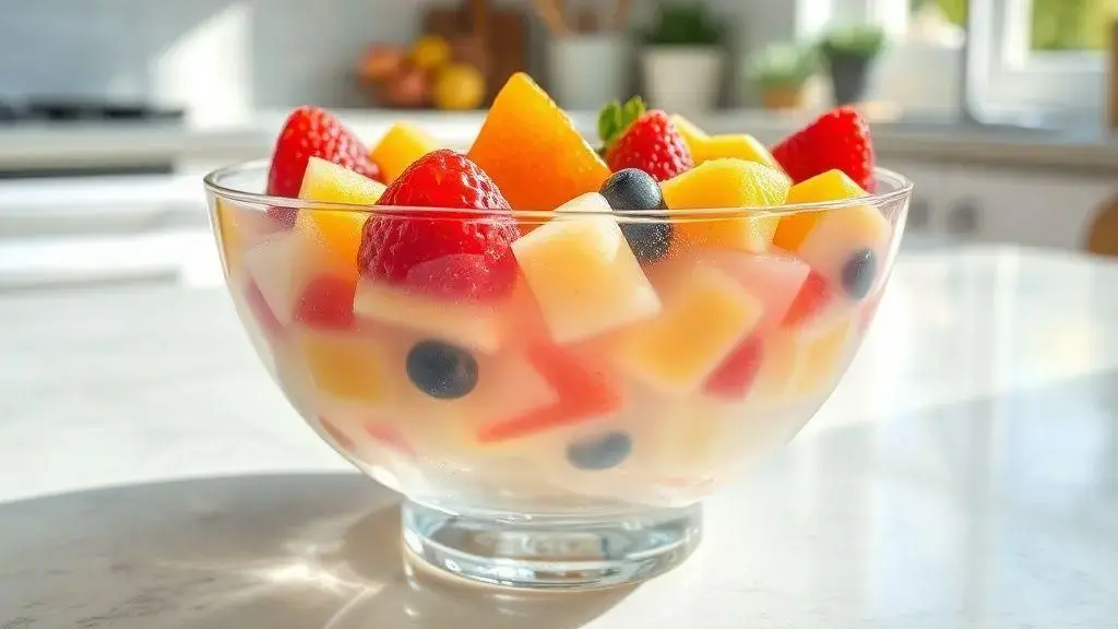 Sobremesa de gelatina sem sabor