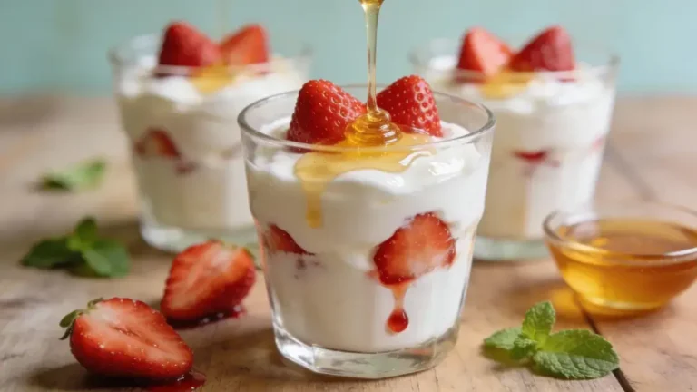 Sobremesa de iogurte natural