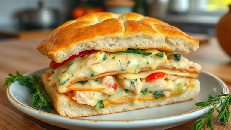 Torta salgada com pão de forma