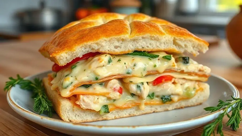 Torta salgada com pão de forma