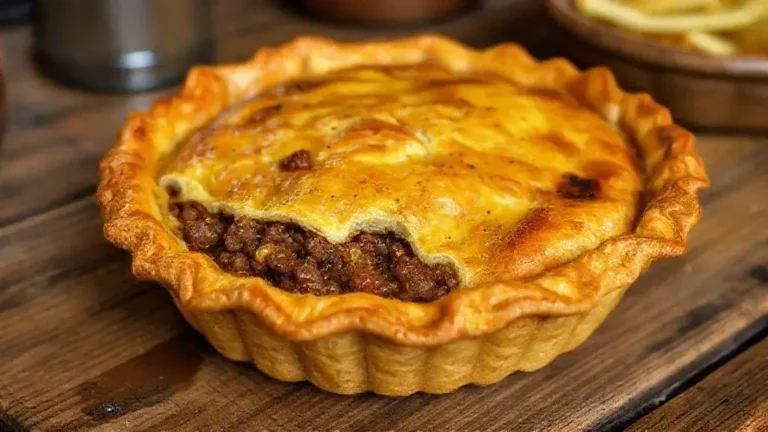 Torta salgada de carne moída