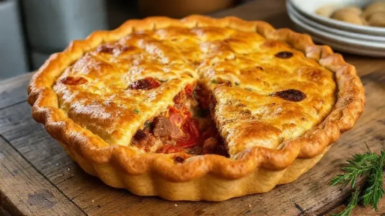 torta salgada de salsicha